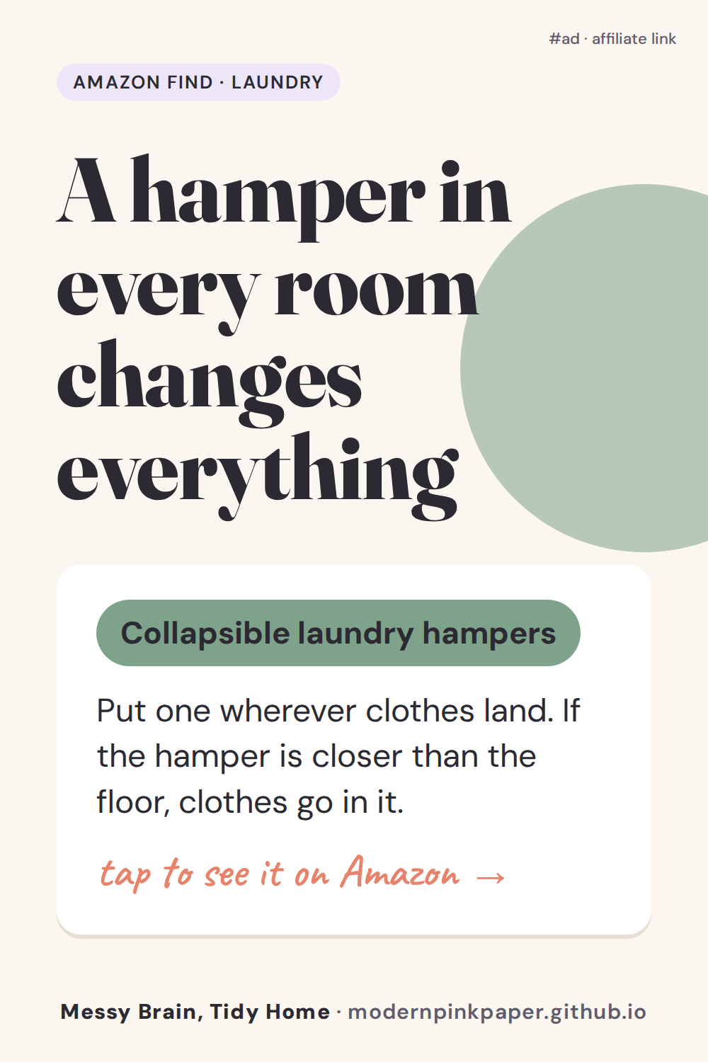 A hamper in every room changes everything