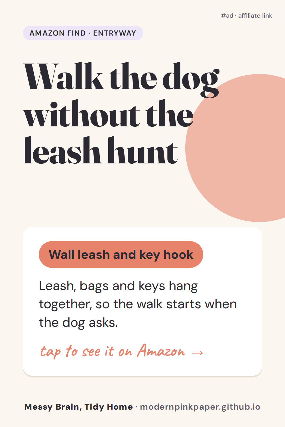 Walk the dog without the leash hunt