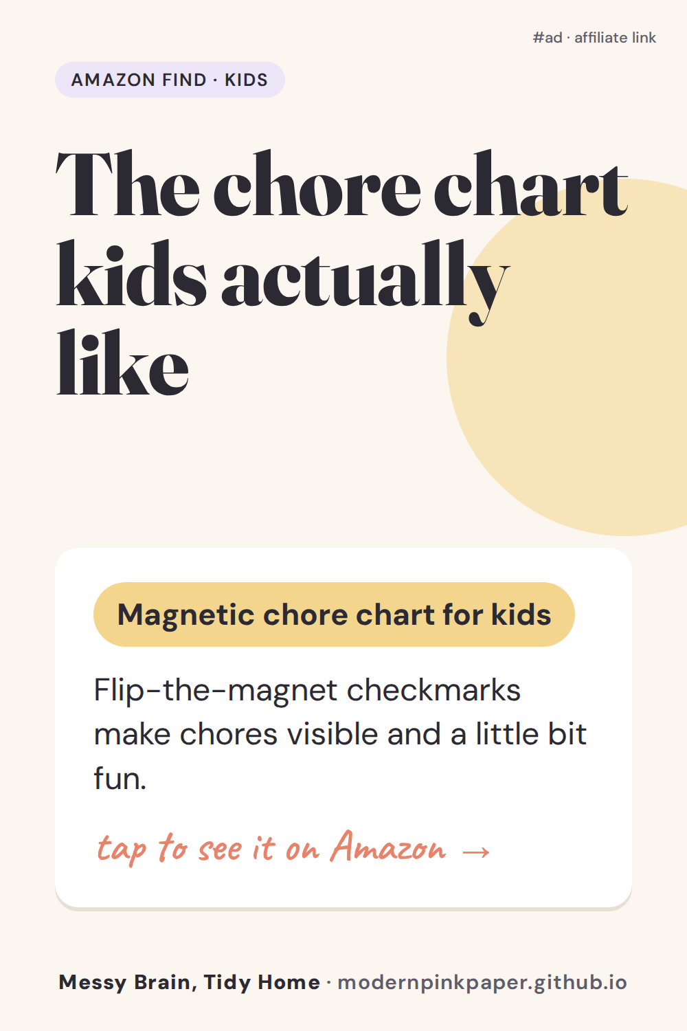 The chore chart kids actually like