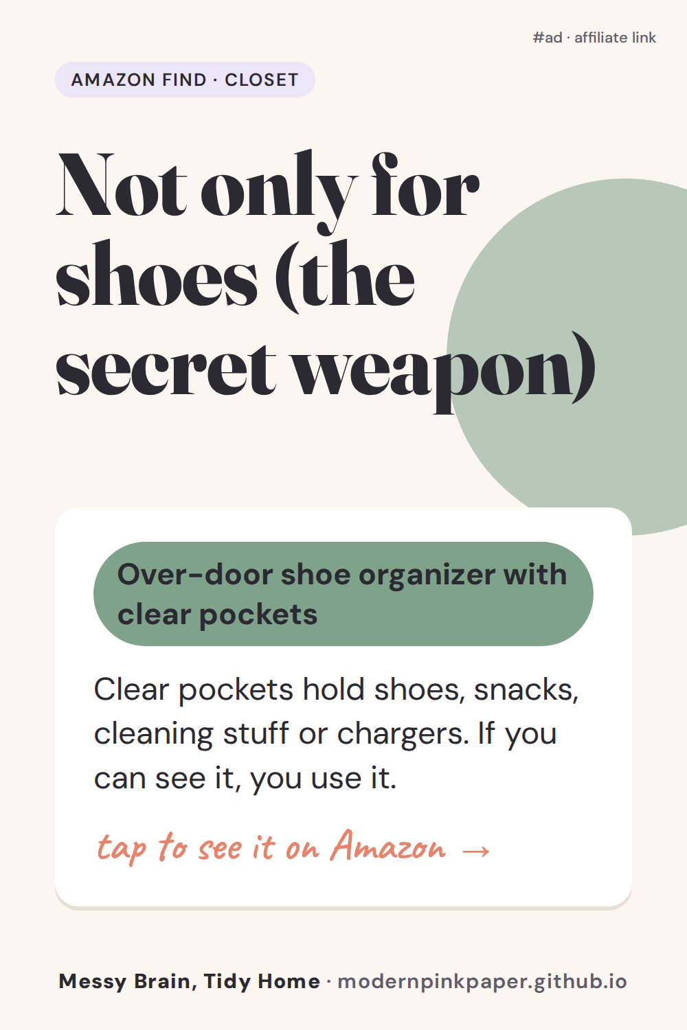 Not only for shoes (the secret weapon)