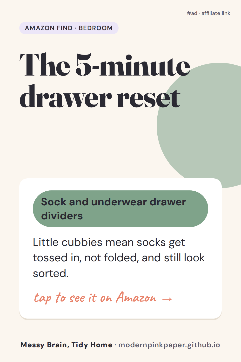The 5-minute drawer reset