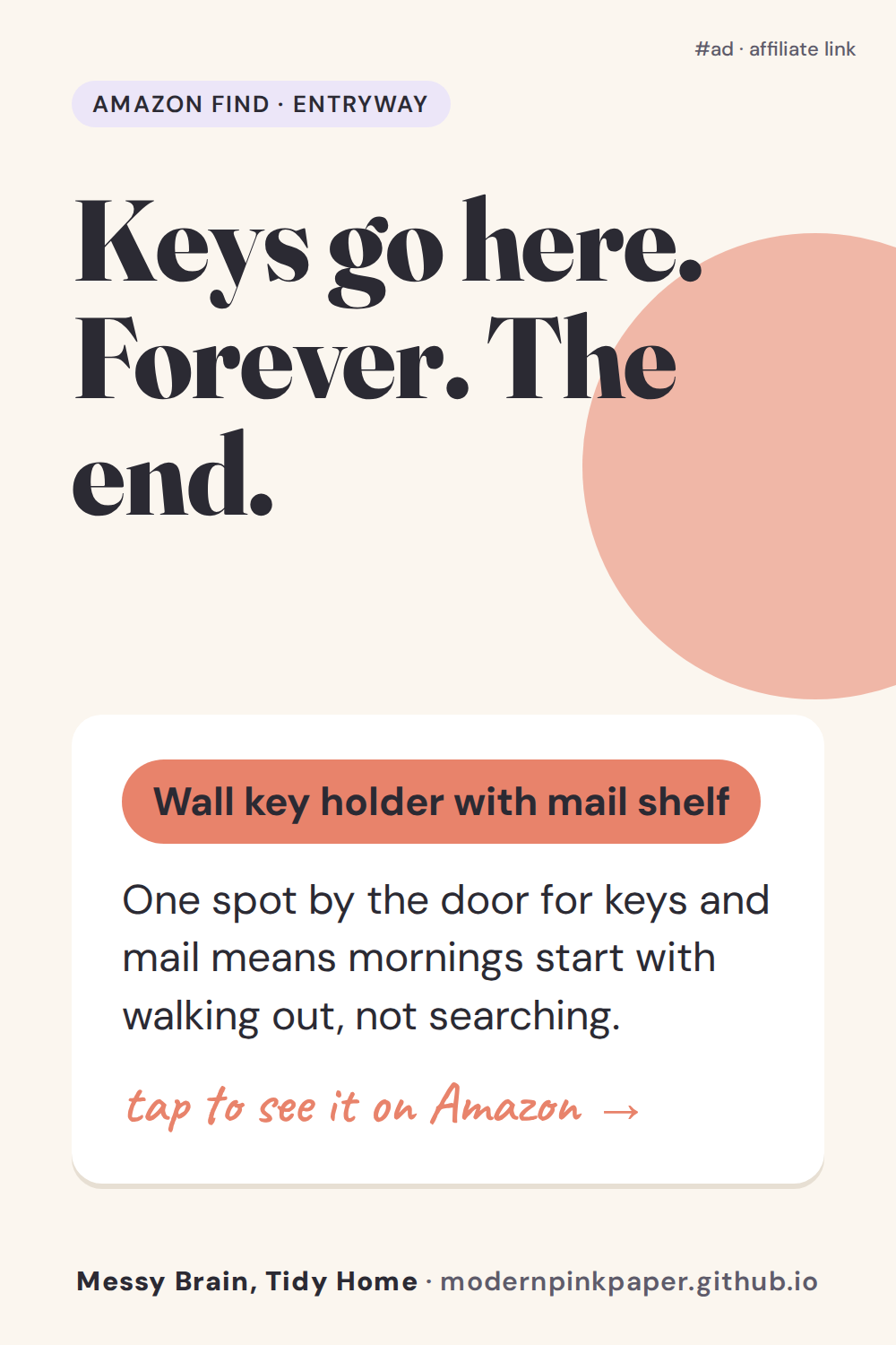 Keys go here. Forever. The end.